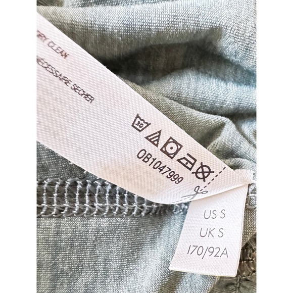 FP Movement Smocked Cropped Tank Top Olive Green Athleisure Workout Size S - Picture 9 of 11